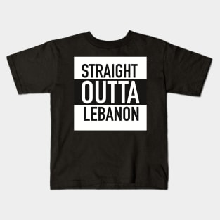 STRAIGHT OUTTA LEBANON Mugs Coffee Mugs T-Shirts Stickers Kids T-Shirt